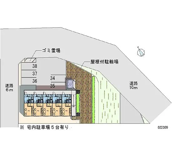 ★手数料０円★函館市赤川　月極駐車場（LP）